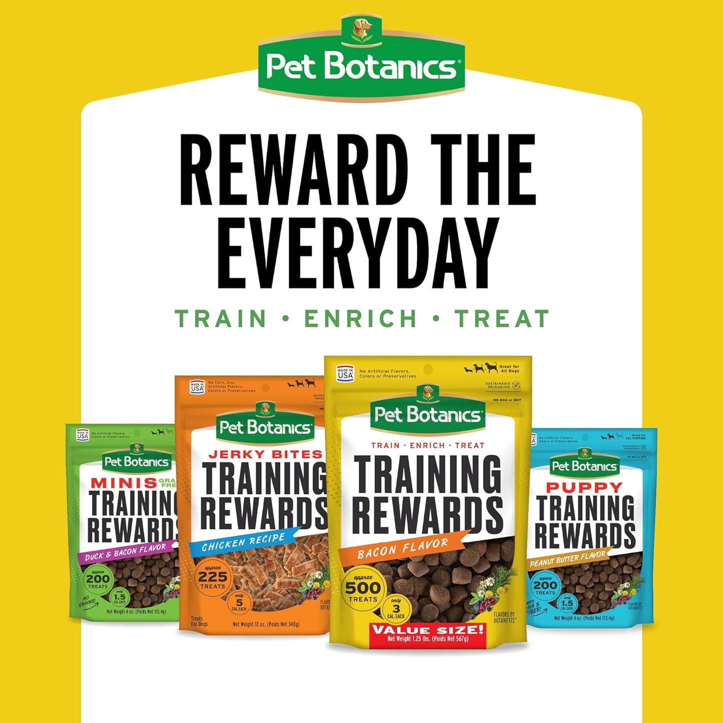 Mini Training Rewards Grain-Free Duck with Bacon Treats for Dogs (1 Pouch), 4 Oz